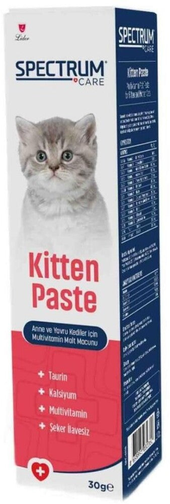 Spectrum Kitten Paste Yavru Kediler İçin Multivitamin Malt Macunu 30 GR | SRC: Barcode: 8698995032360